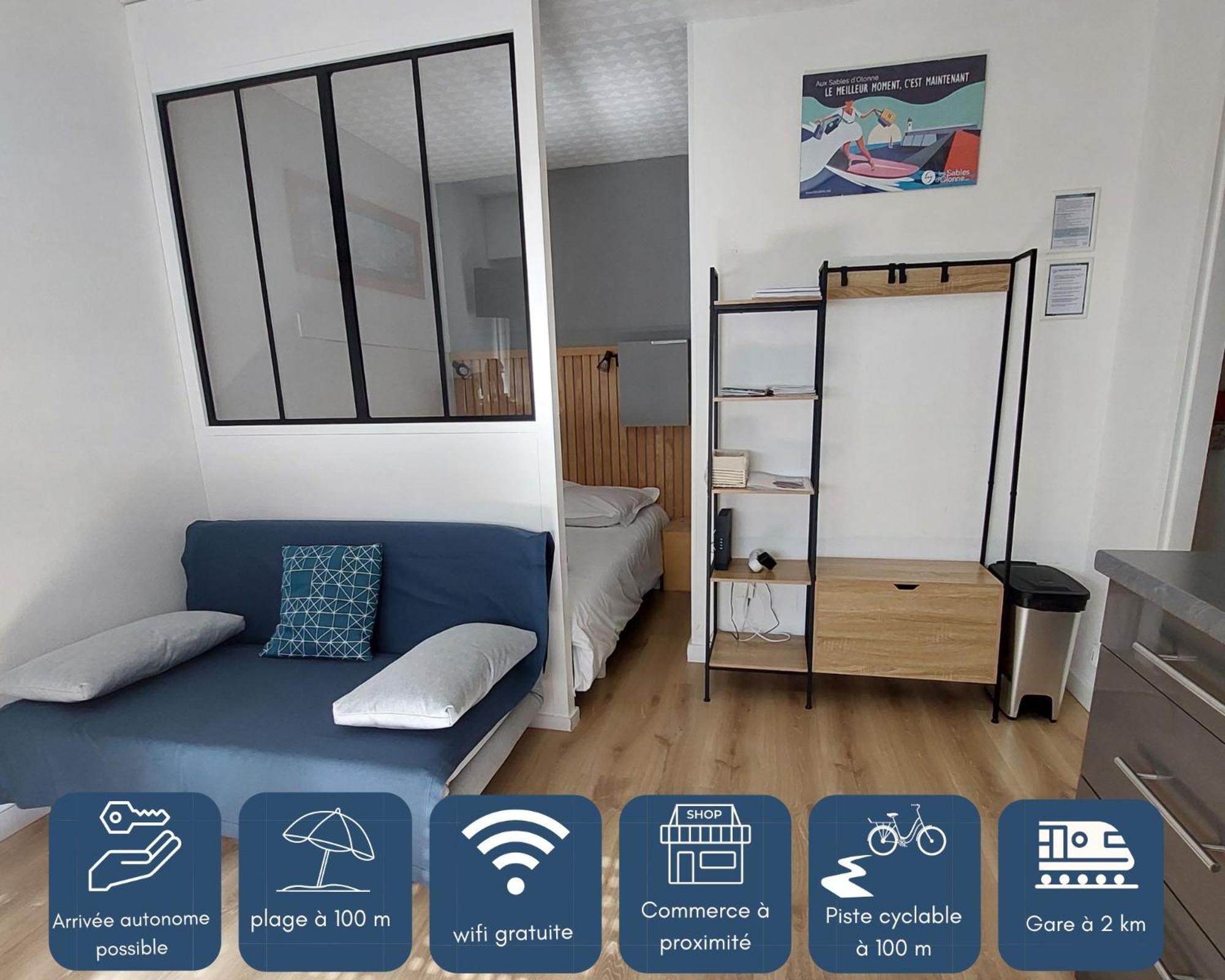 Studio La Salicorne Au Sables D'Olonne Les Sables-dʼOlonne Εξωτερικό φωτογραφία